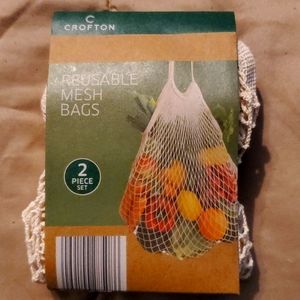 Set of 2 Reusable Mesh Bags